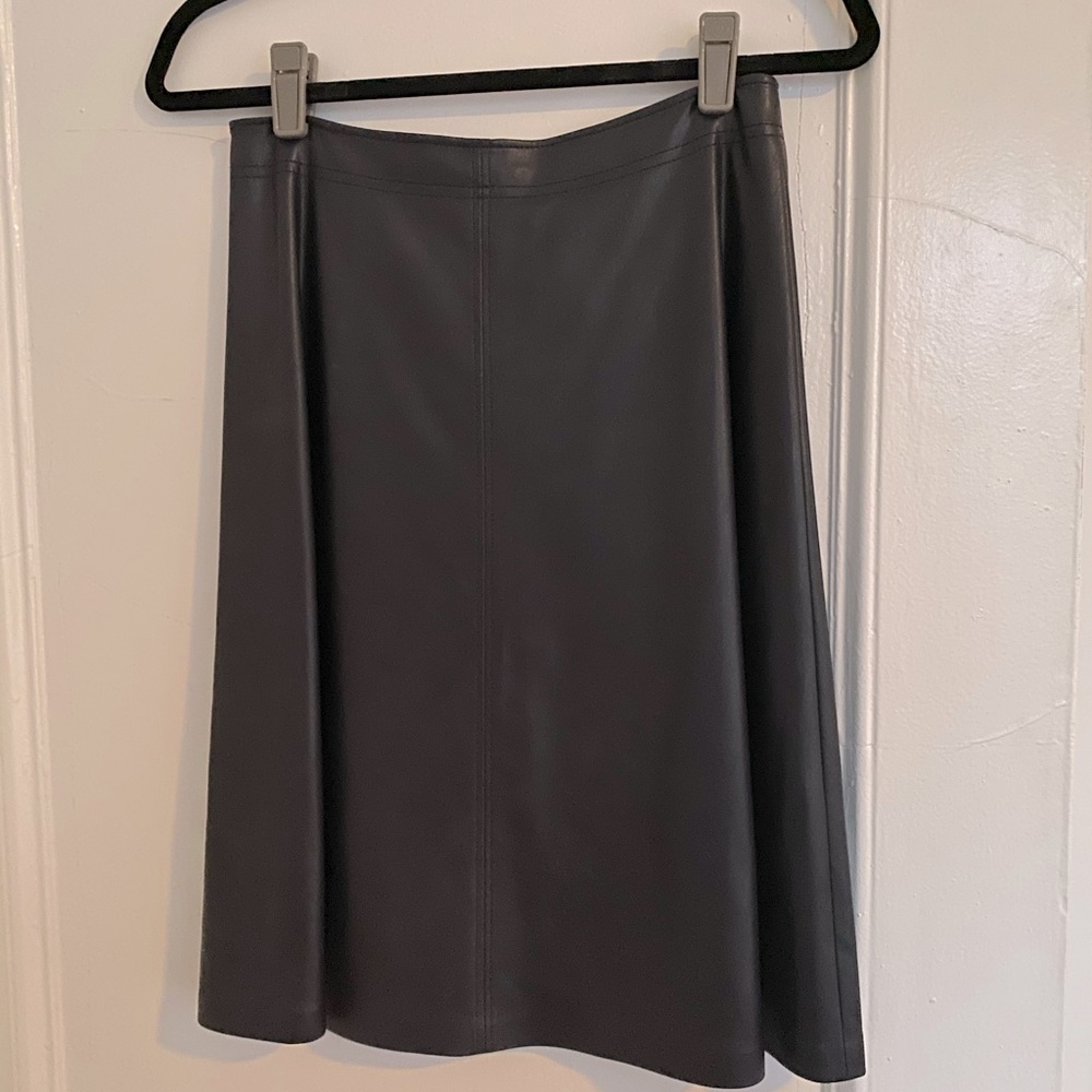 Leather Midi Skirt